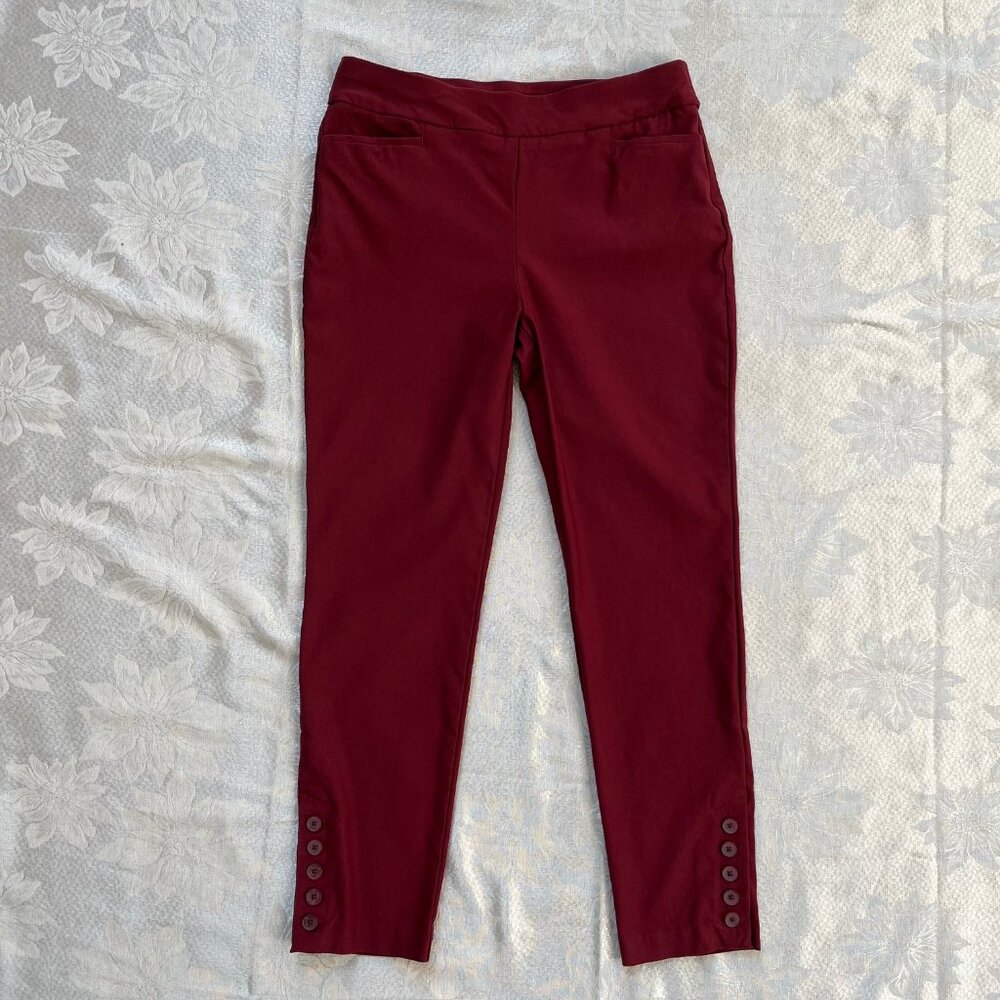 CHICO'S So Slimming Brigette Slim Ankle Casual Pants Slacks Size 4R